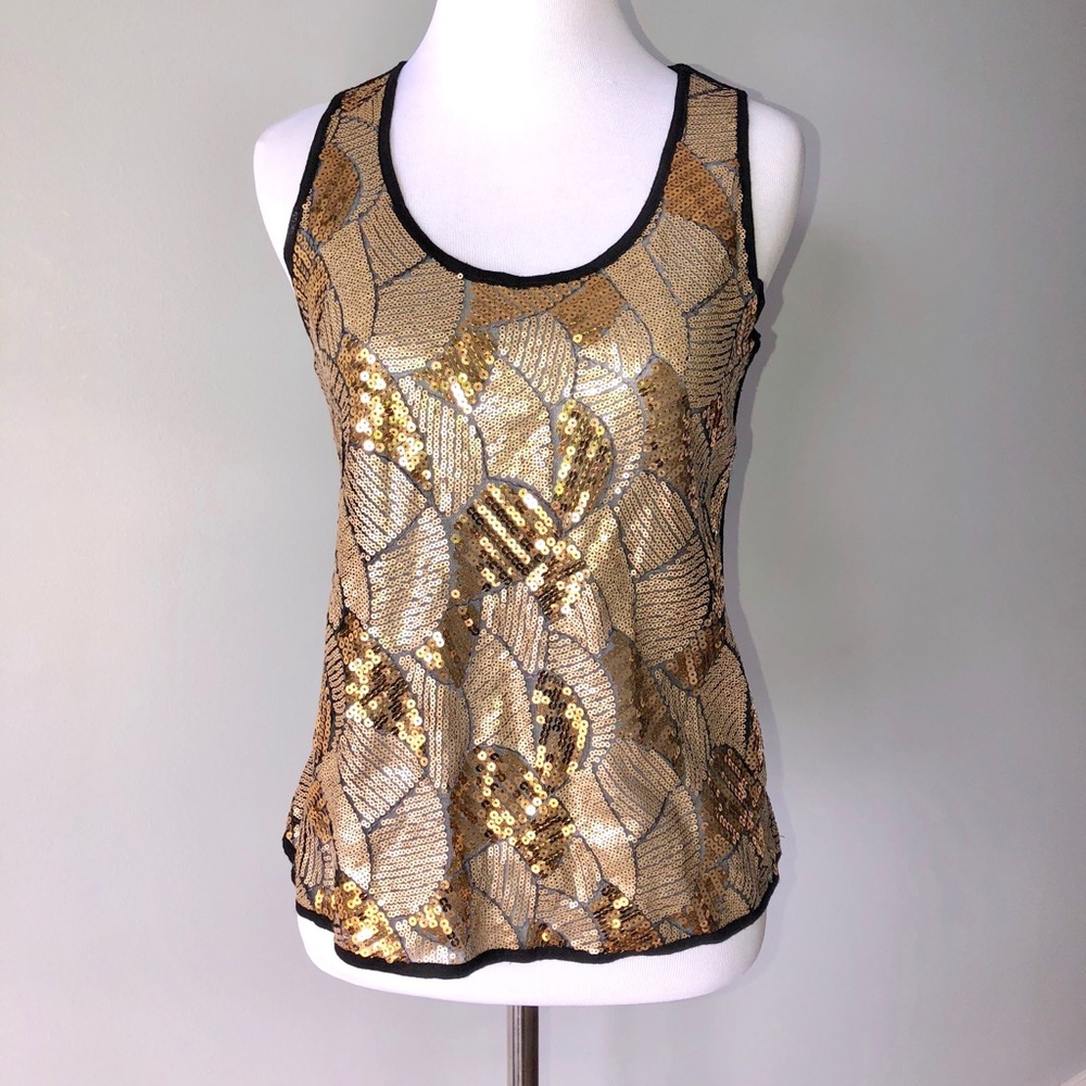 Gold Sequined Top